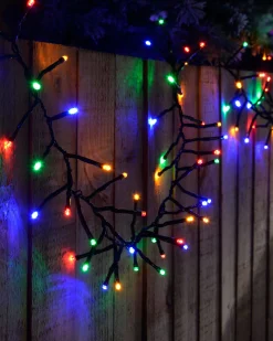 180 Chasing Cluster Light String, Multi-Coloured