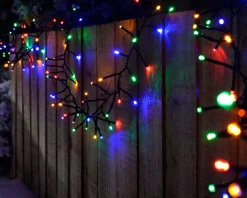 180 Chasing Cluster Light String, Multi-Coloured