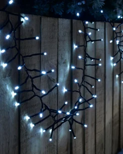 240 Chasing Cluster Light String, Bright White