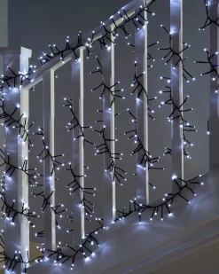 240 Chasing Cluster Light String, Bright White