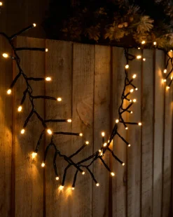 400 Chasing Cluster Light String, Warm White