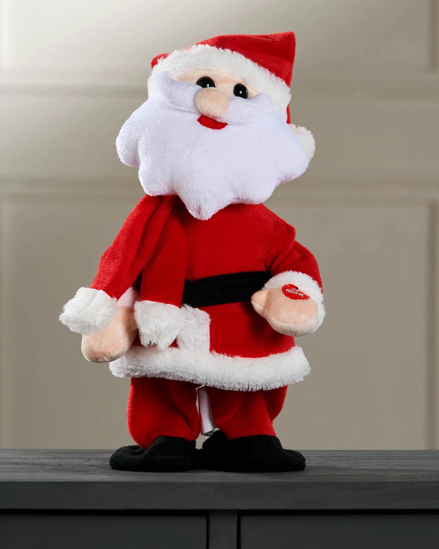 30 Cm Walking/Dancing And Singing Christmas Decoration, Santa