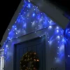 360 Icicle LED Light String, Blue/White, 8.8 M