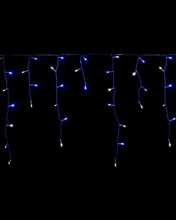 360 Icicle LED Light String, Blue/White, 8.8 M