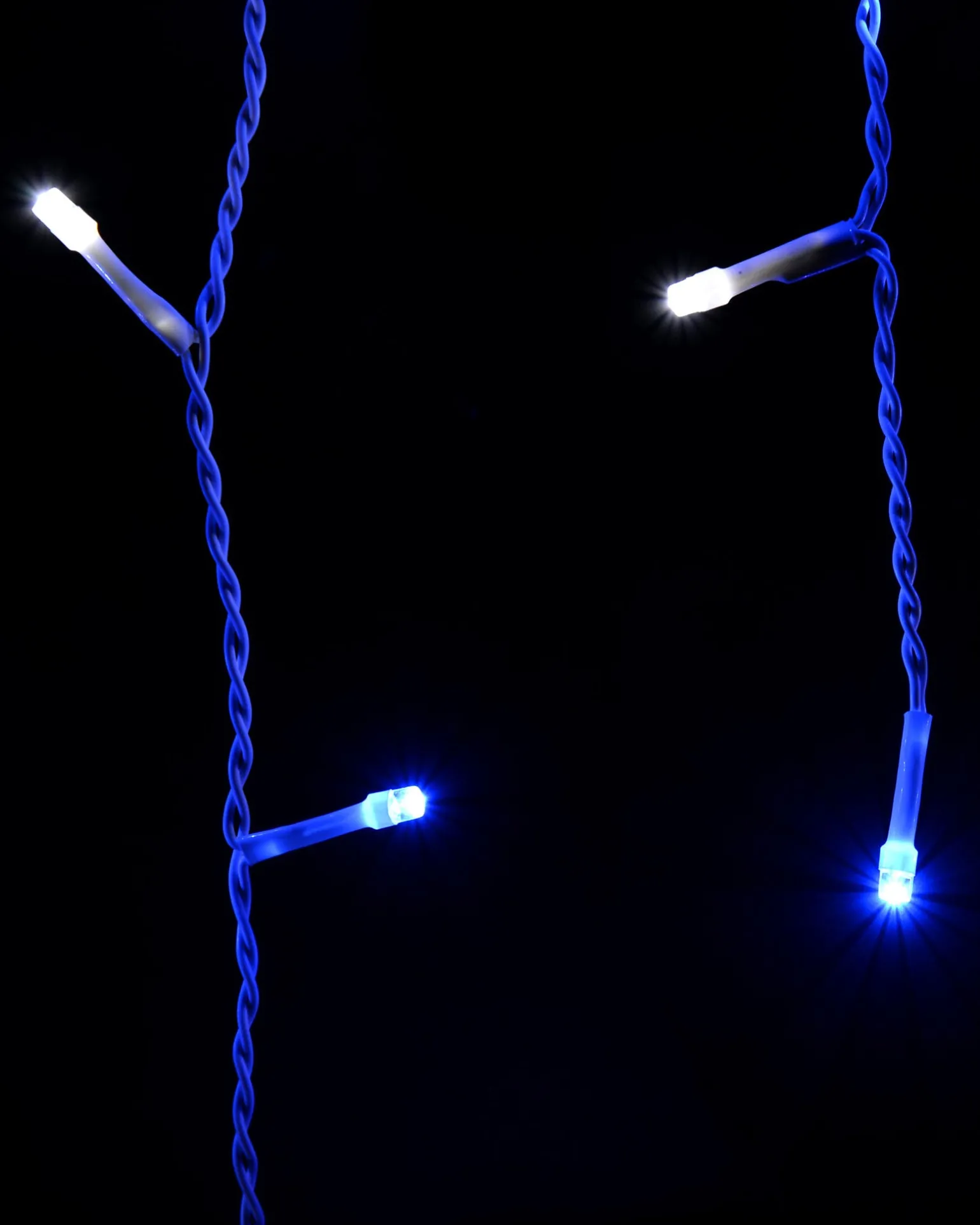 360 Icicle LED Light String, Blue/White, 8.8 M