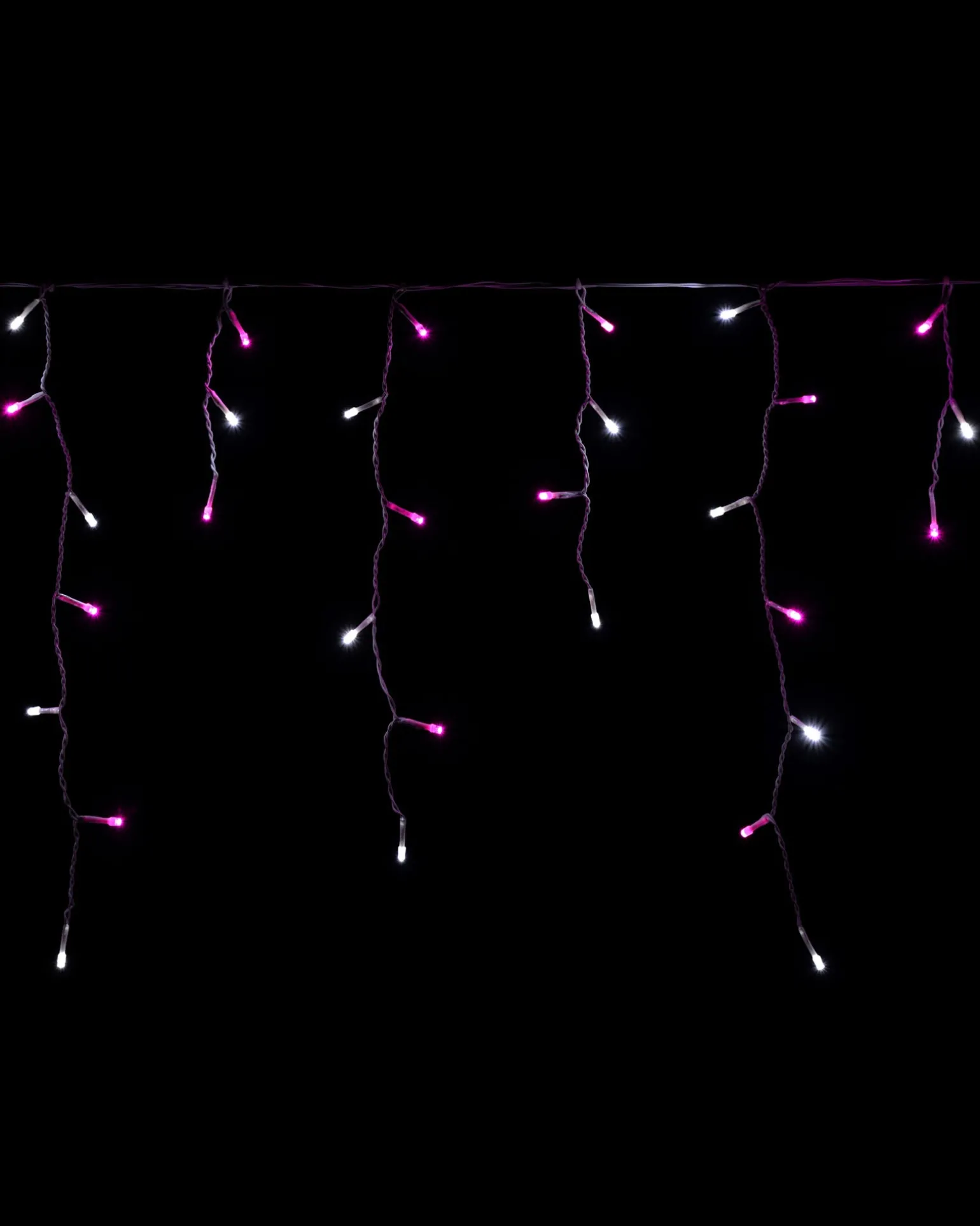 360 Icicle LED Light String, Pink/White, 8.8 M