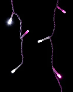 360 Icicle LED Light String, Pink/White, 8.8 M
