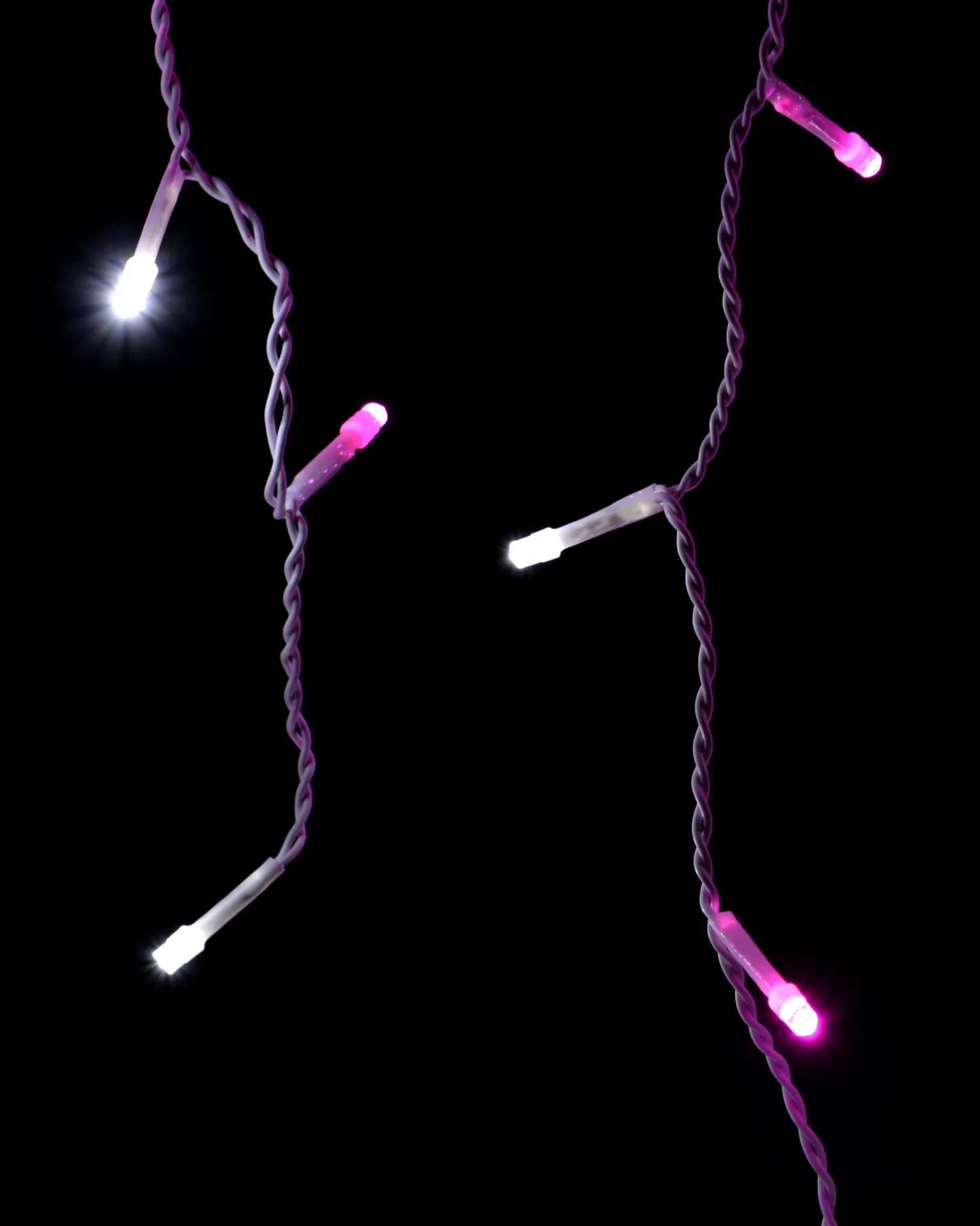 360 Icicle LED Light String, Pink/White, 8.8 M
