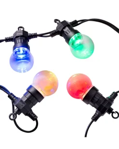 20 LED Connectable Festoon Light String, Multi-Colour, 7.7 M