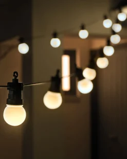 20 LED Connectable Matt Festoon Light String, Warm White, 7.7 M