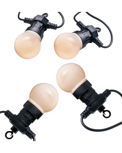 20 LED Connectable Matt Festoon Light String, Warm White, 7.7 M