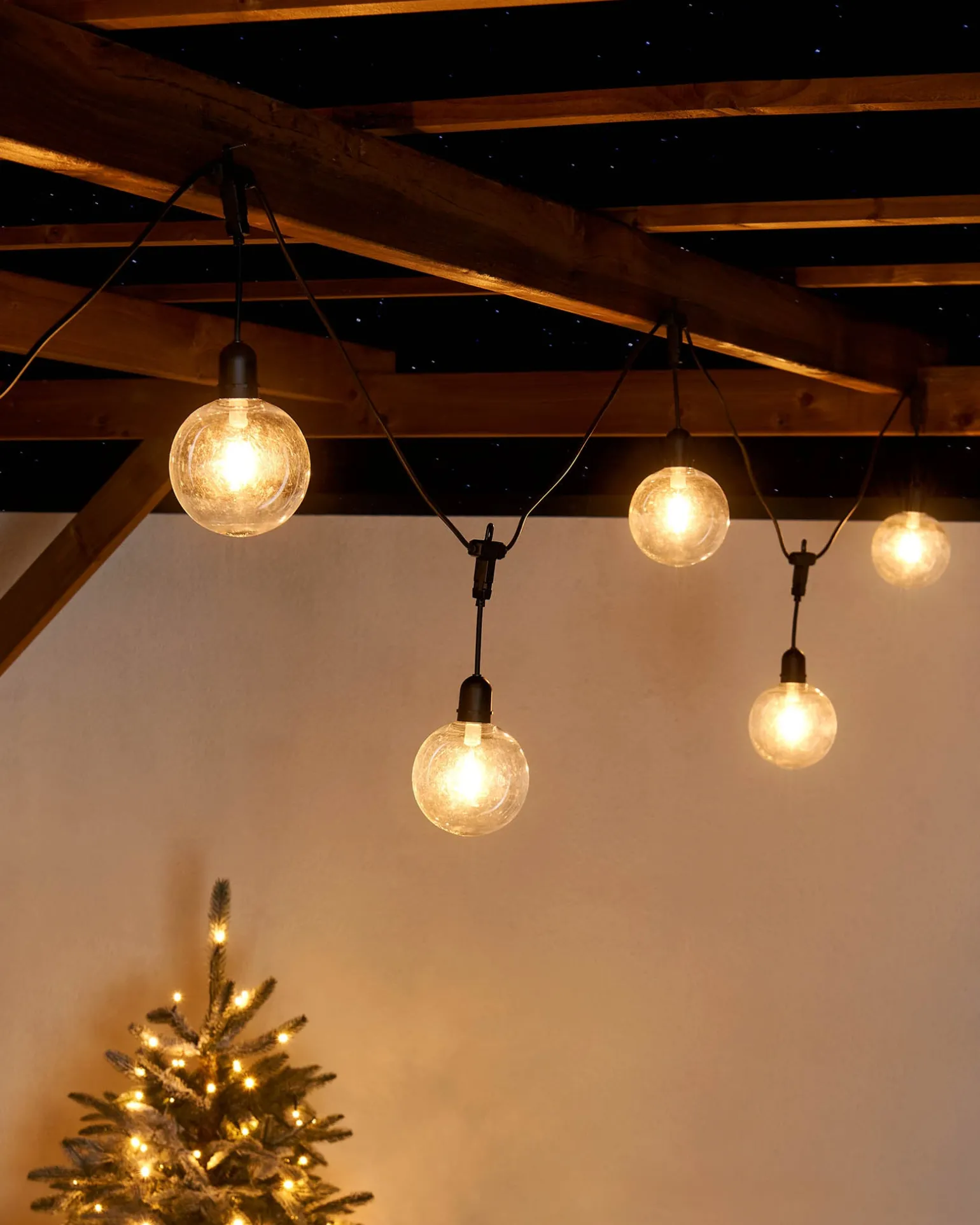 10 LED Transparent Festoon Light String, Warm White, 4.5 M