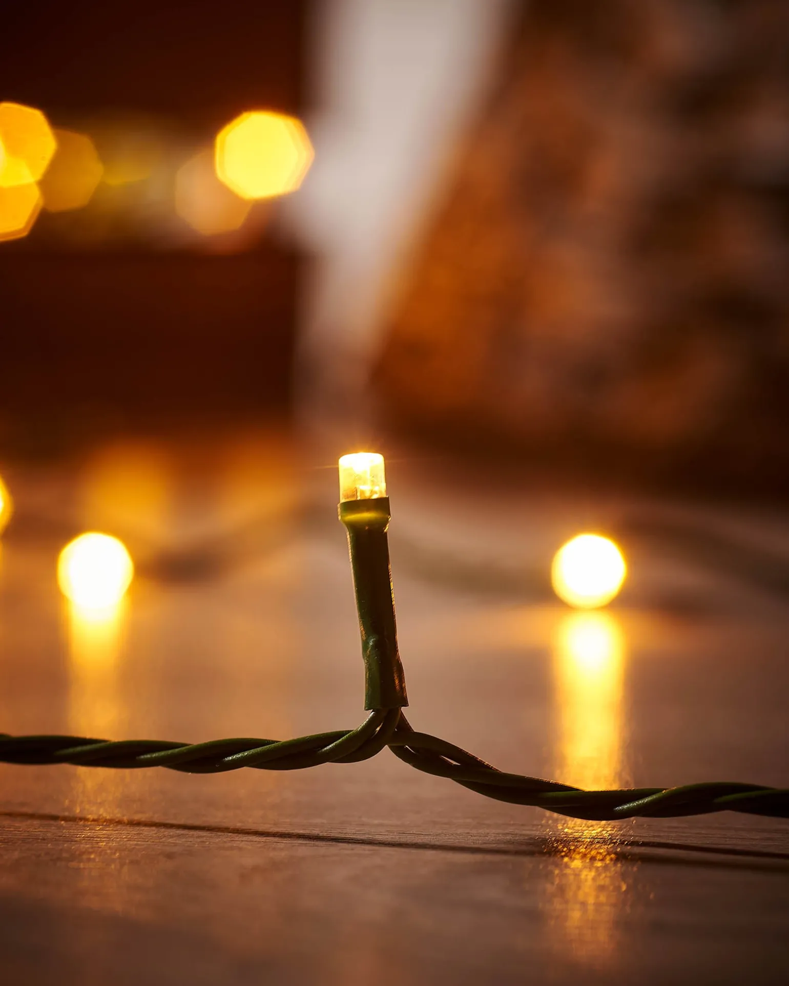 350 LED Warm White Light String, 35 M