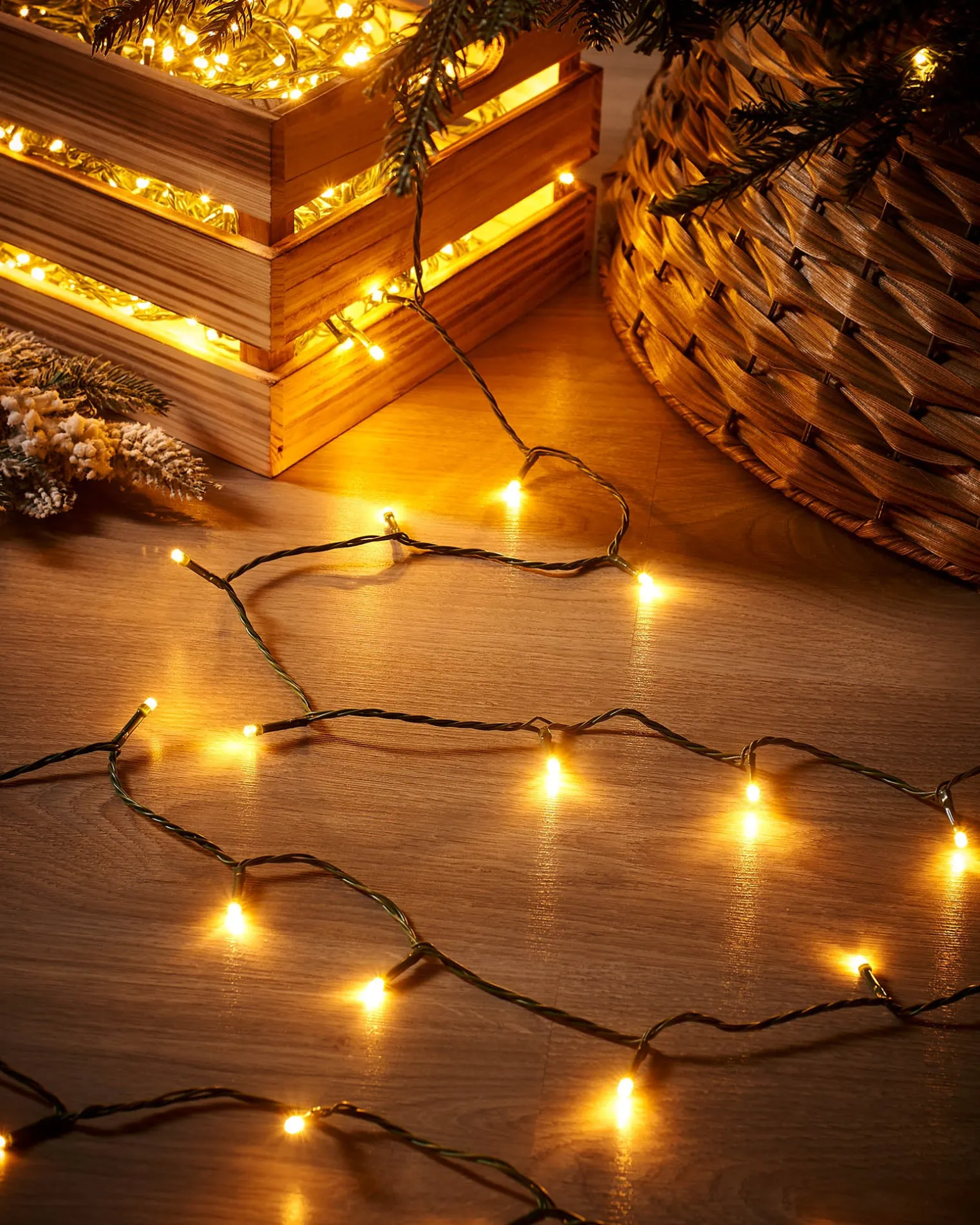 350 LED Warm White Light String, 35 M