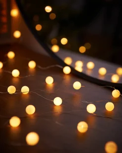 80 Pastel Warm White Micro LED Berry Lights, 2.4 M