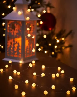 80 Pastel Warm White Micro LED Berry Lights, 2.4 M