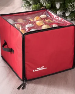 48 Piece Decoration And Ornament Storage Box, Red, 40 Cm