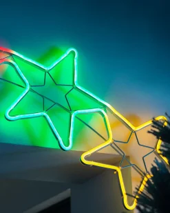 5 Star Rope Light Silhouette, 190 Cm