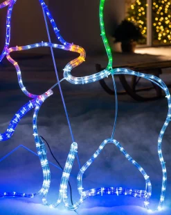 2 Wise Men Rope Light Silhouette, 152 Cm