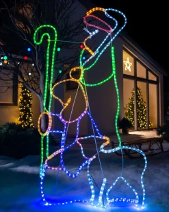 2 Wise Men Rope Light Silhouette, 152 Cm