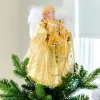 Angel Christmas Tree Topper, Gold, 30 Cm