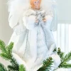Angel Christmas Tree Topper, White, 25 Cm