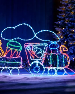 Animated LED Train Rope Light Silhouette, 2.3 M