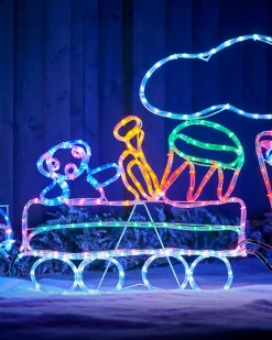 Animated LED Train Rope Light Silhouette, 2.3 M