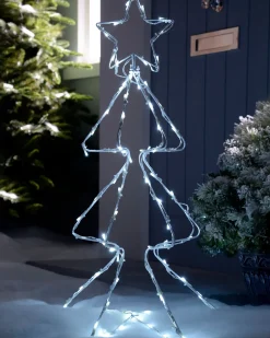 Animated Multi-Function Christmas Tree Silhouette, 80 Cm