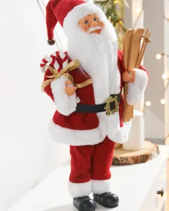 Animated Musical Standing Santa Figurine, 45 Cm