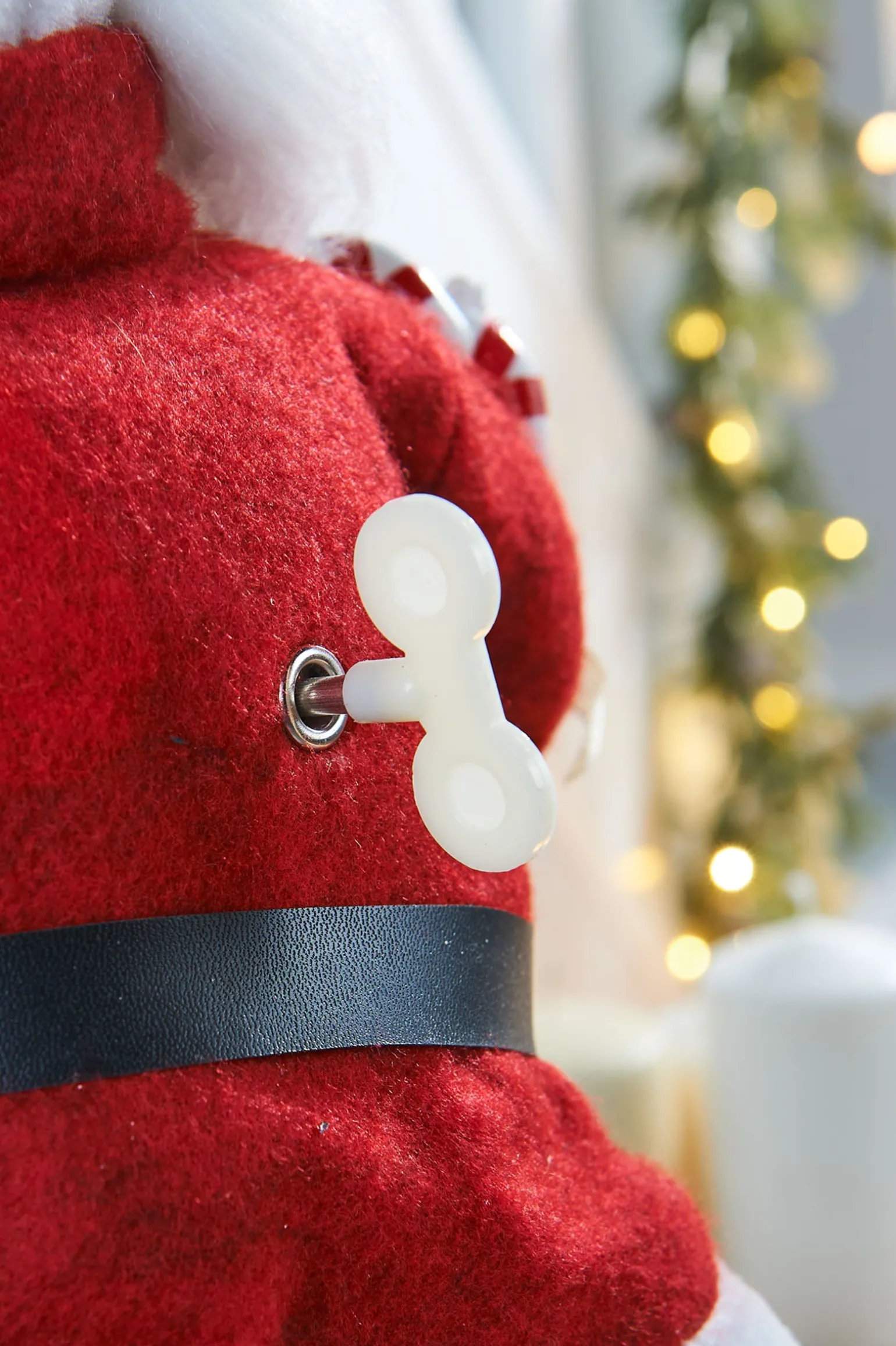 Animated Musical Standing Santa Figurine, 45 Cm