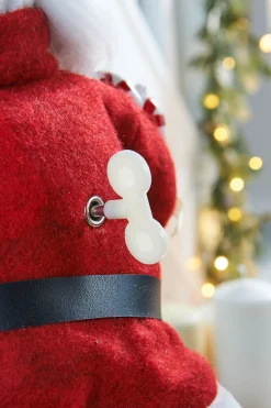 Animated Musical Standing Santa Figurine, 45 Cm