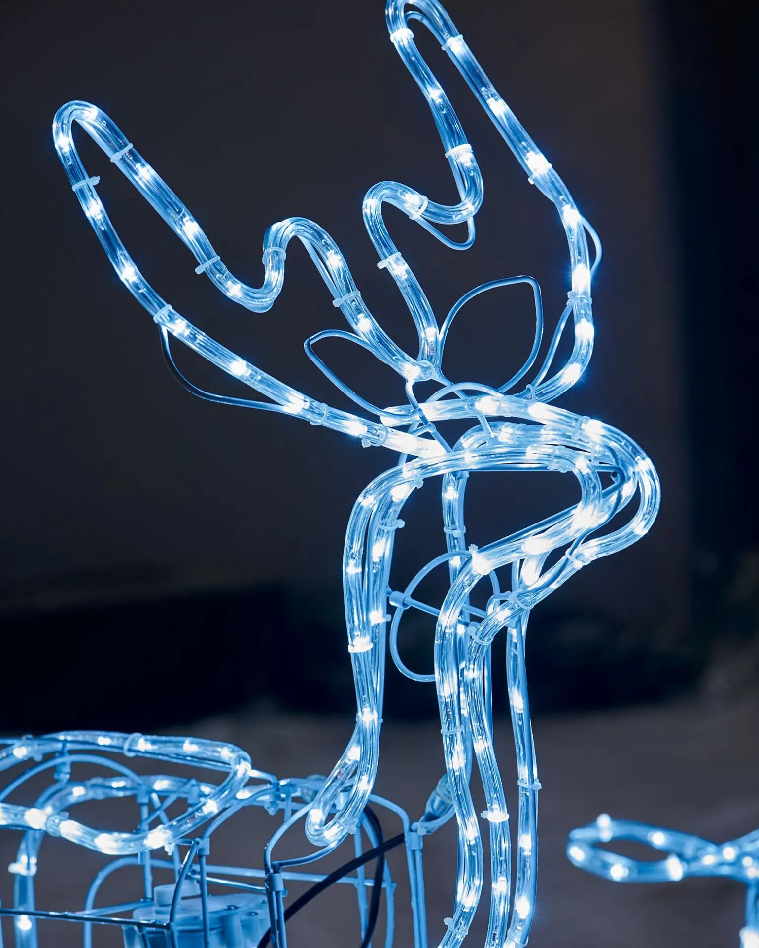 Animated Reindeer Family Silhouette, 88 Cm