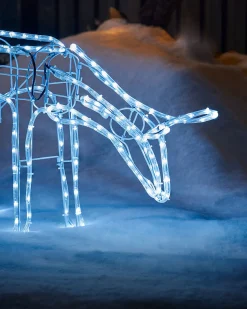 Animated Reindeer Family Silhouette, 88 Cm