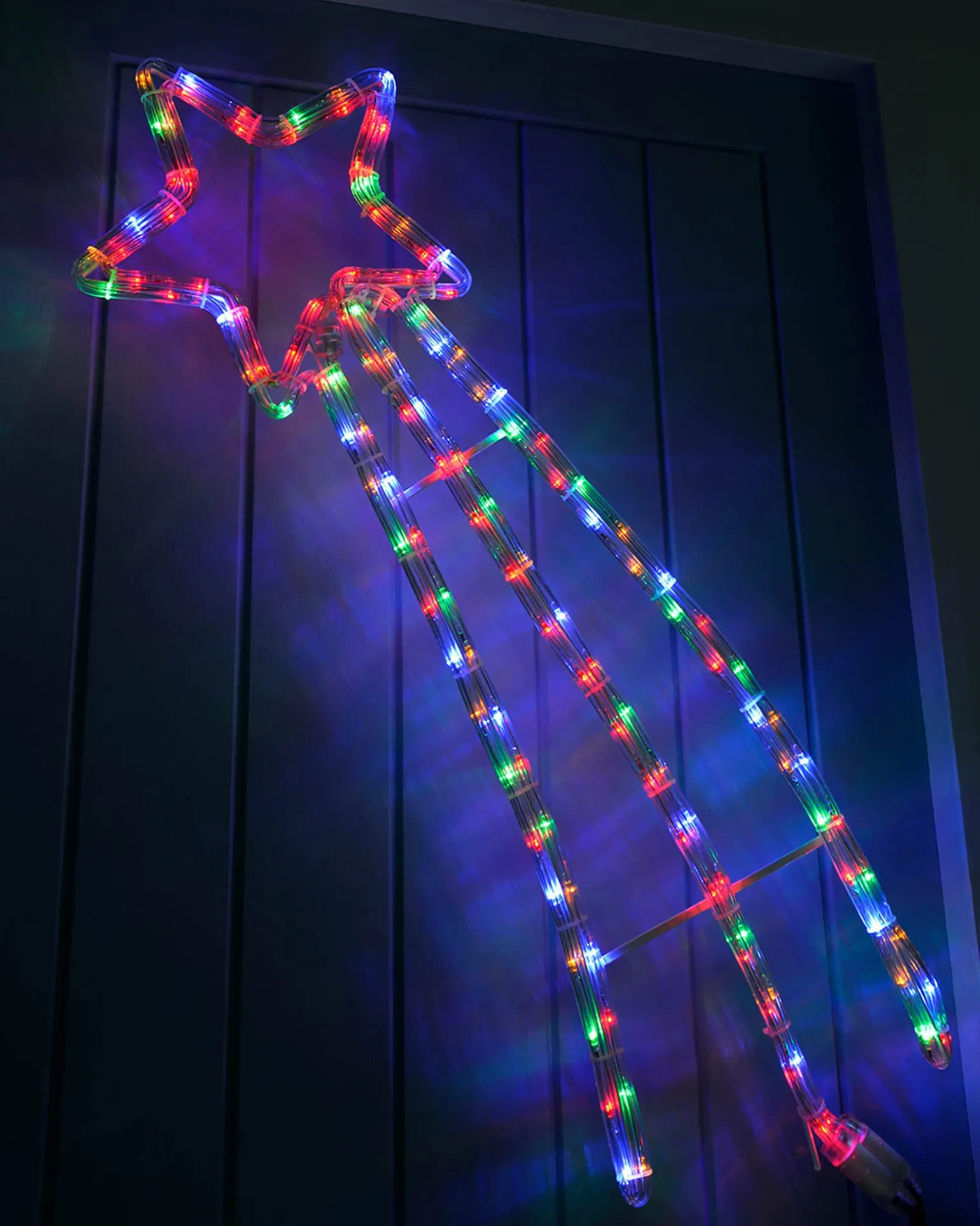Animated Shooting Star LED Rope Lights Silhouette With Speed Controller, 90 Cm - Large