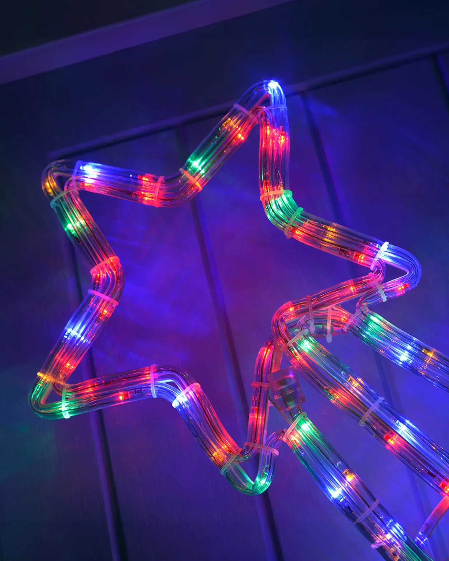 Animated Shooting Star LED Rope Lights Silhouette With Speed Controller, 90 Cm - Large