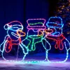 Animated Snowman Rope Light Silhouette, 105 Cm