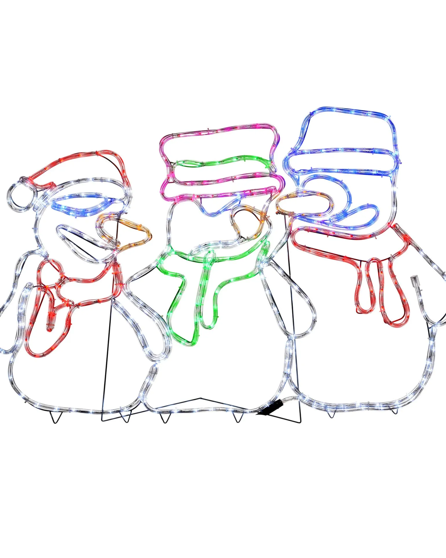 Animated Snowman Rope Light Silhouette, 105 Cm