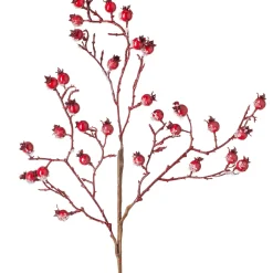 Artificial Berries Tree Pick, Red, 57 Cm
