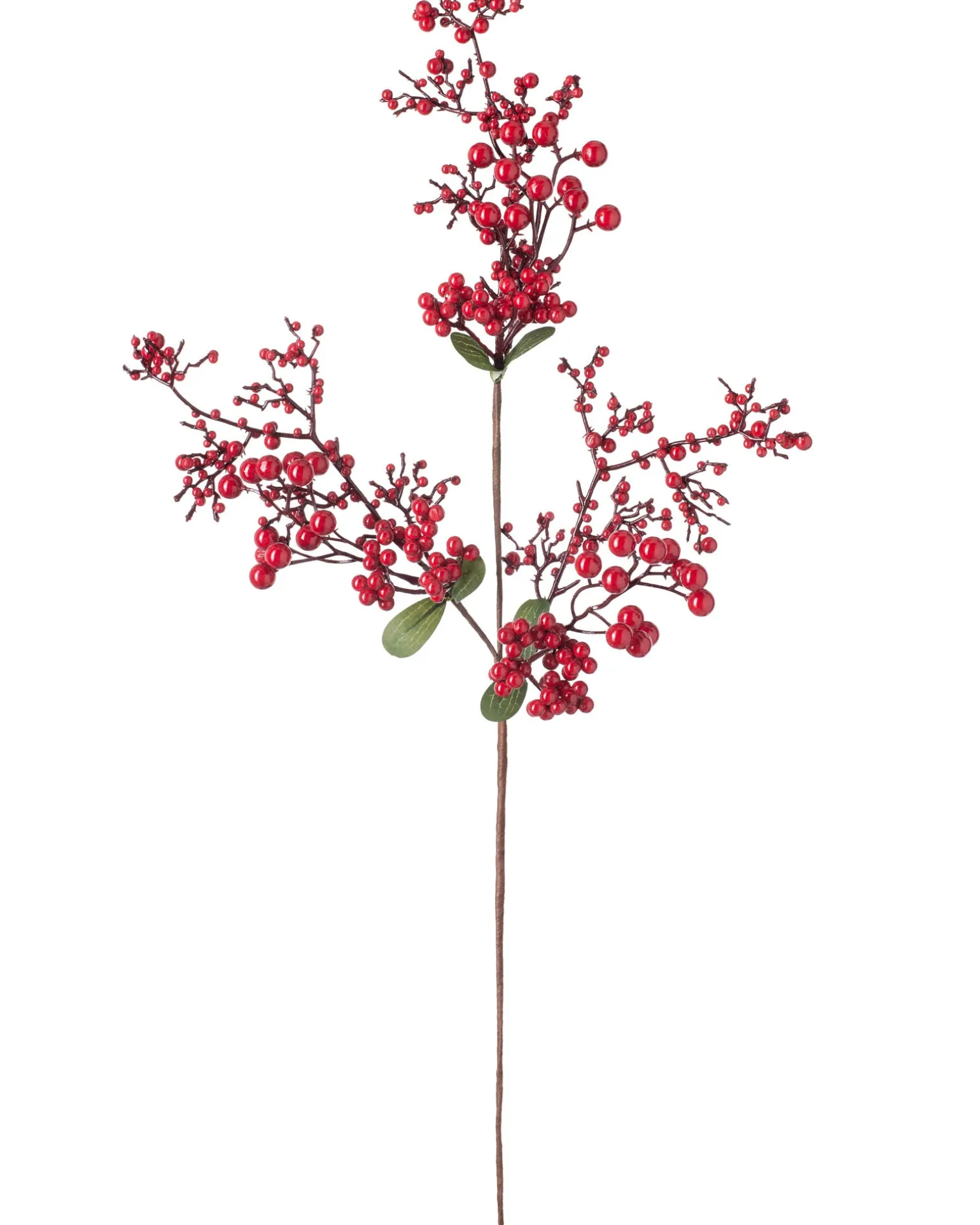 Artificial Berries Tree Pick, Red, 62 Cm