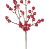 Artificial Berries Tree Pick, Red, 30 Cm