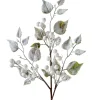 Artificial Frosted Berries Pick, White, 25 Cm