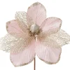 Artificial Magnolia Flower, Pink, 24 Cm