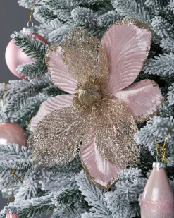 Artificial Magnolia Flower, Pink, 24 Cm