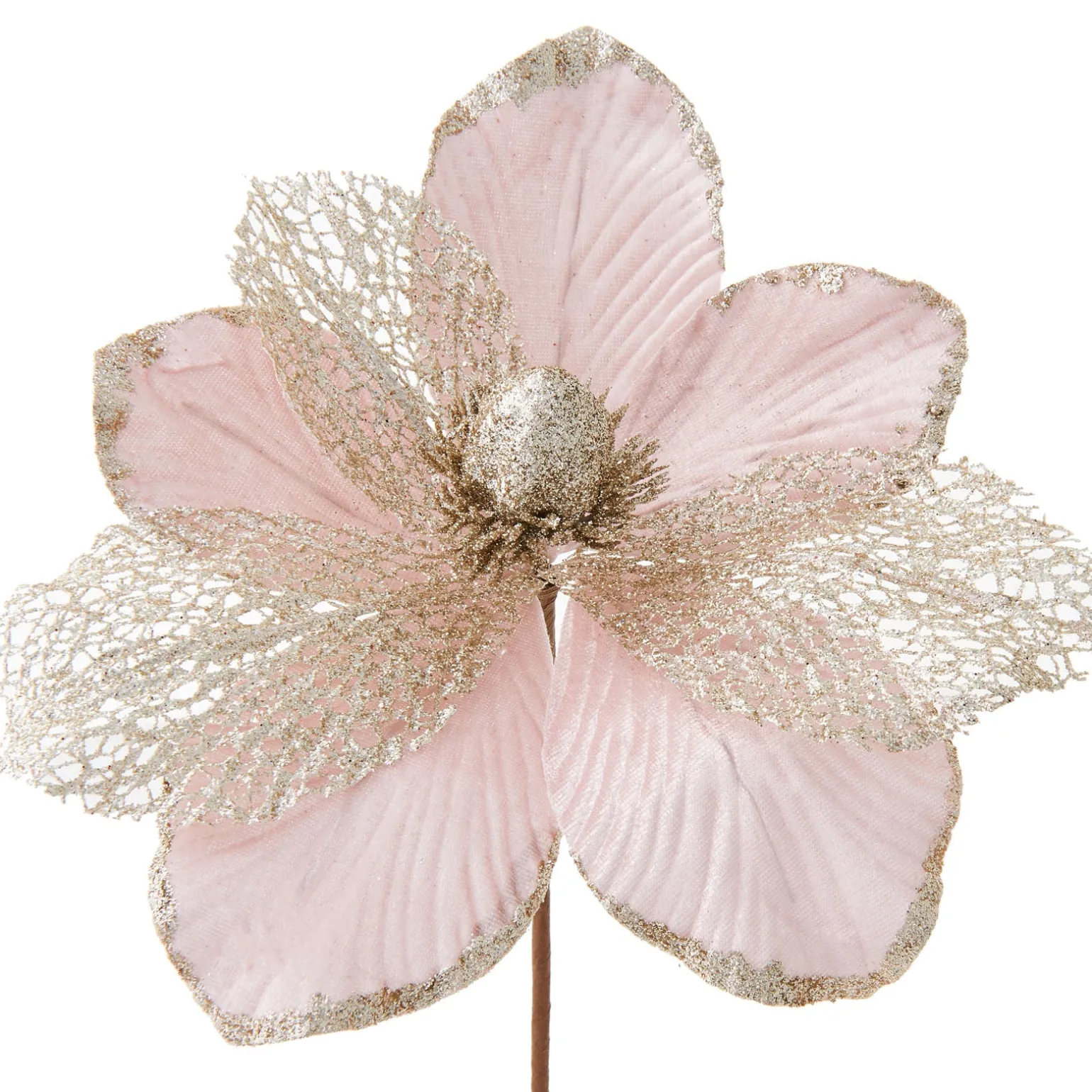 Artificial Magnolia Flower, Pink, 24 Cm