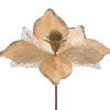 Artificial Magnolia Flower, Gold, 24 Cm
