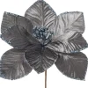 Artificial Magnolia Flower, Grey, 28 Cm