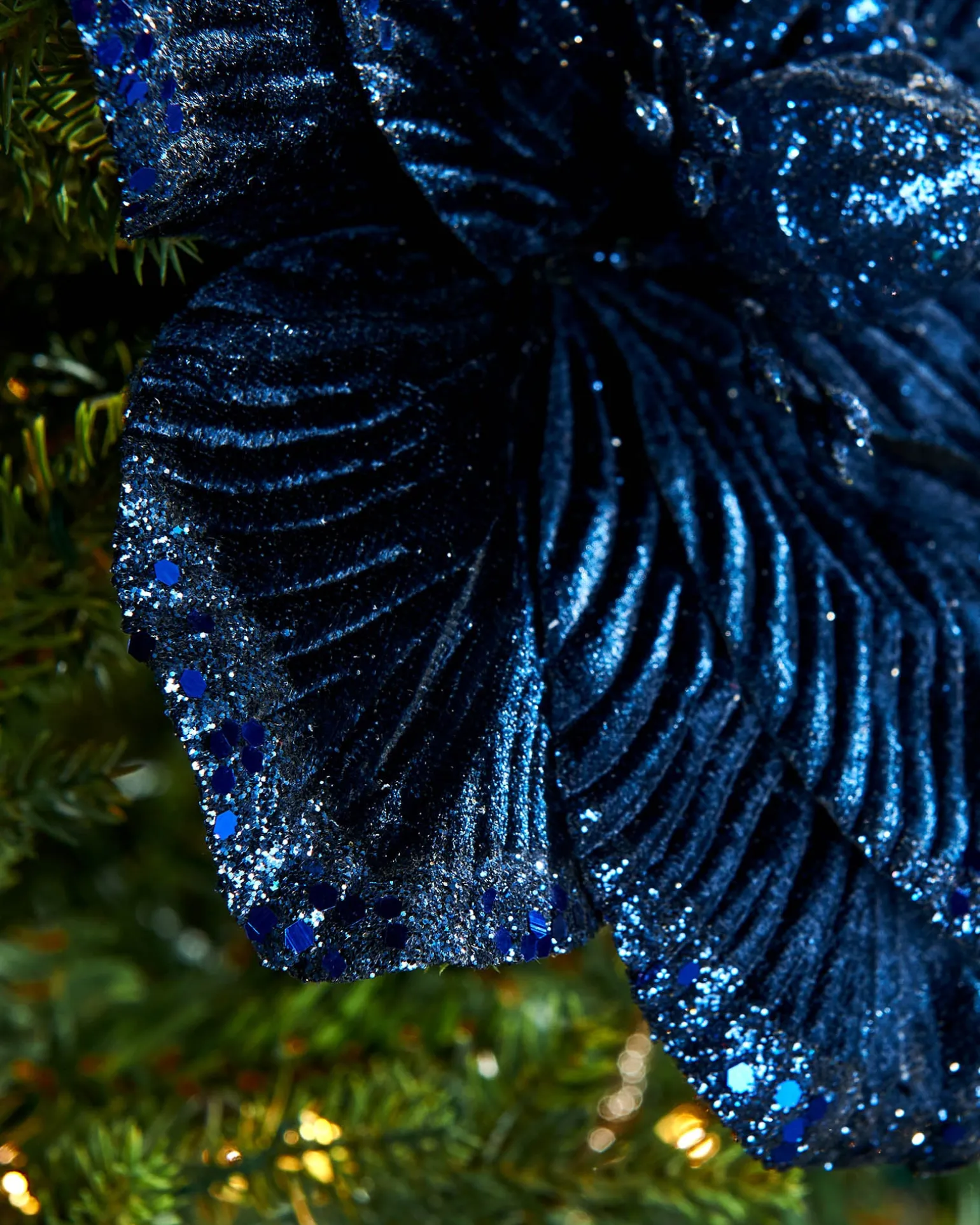 Artificial Magnolia Flower, Navy, 26 Cm
