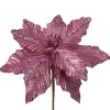 Artificial Poinsettia Flower, Pink, 28 Cm