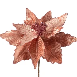 Artificial Poinsettia Flower, Pink, 32 Cm